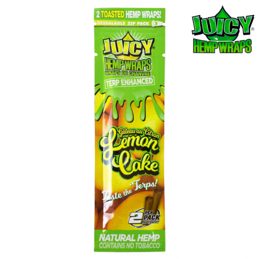 Juicy Jay Hemp Wraps Terp Enhanced - Lemon Cake